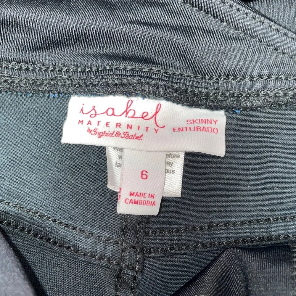 Size 6 Isabel Maternity by Ingrid & Isbael - Black Skinny Jeggings